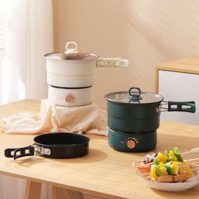 110V Multicooker Electric Skillet Fry Stew Soup Pot Multifunctional Rice Steamer Hot Pot Detachable