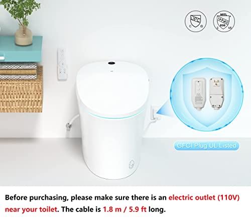 One-Piece Intelligent Toilet with Integrated Bidet & Remote Control