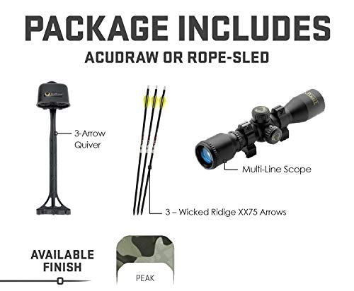 Wicked Ridge by TenPoint Crossbow Scope M 370, Rope Sled, Multi Line Scope