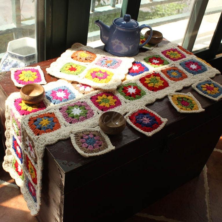 Hand Hook Garden Wool Desktop Eight-piece Set