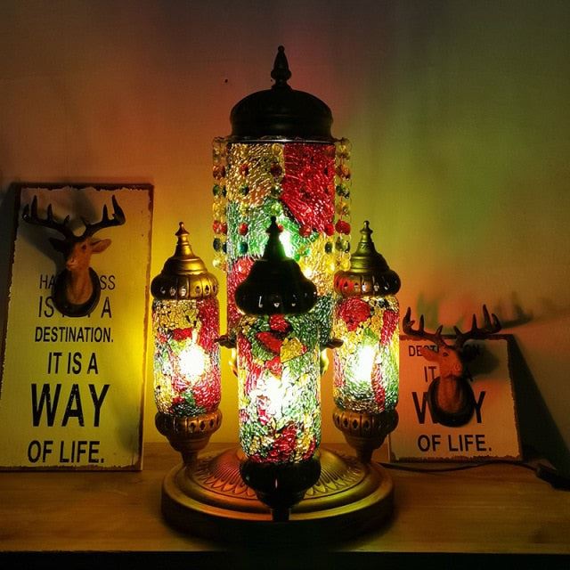 Tiffany Stained Glass Table Lamp Living Room Bedroom Cafe Restaurant Bar Table Lamp