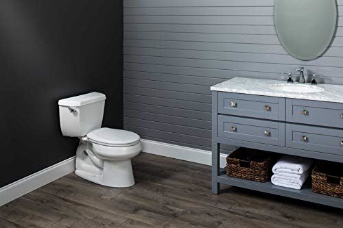 Slow Close and Never Loosen, ROUND, Long Lasting Plastic, White