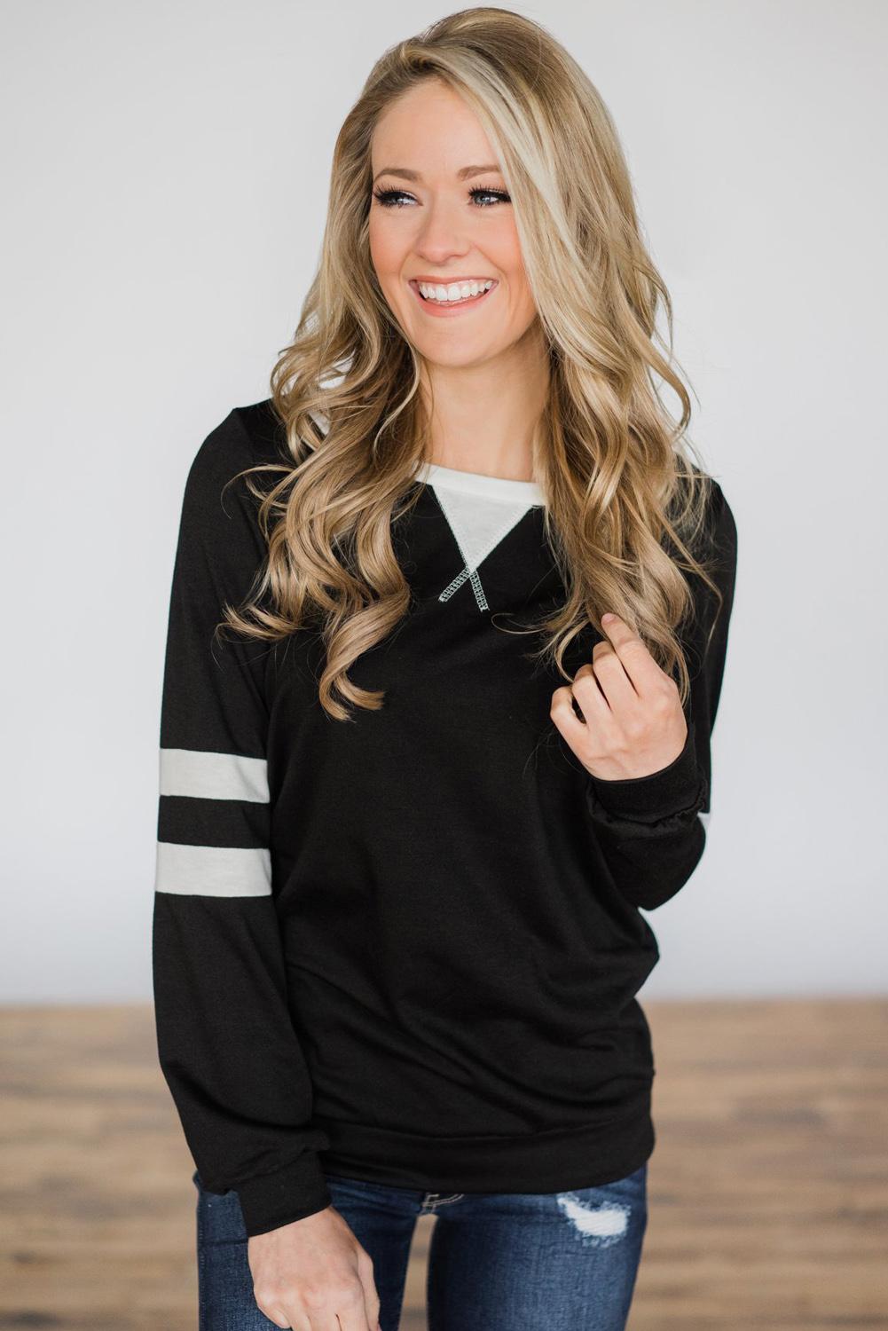 Black Addicted To You Long Sleeve Sweatshirts