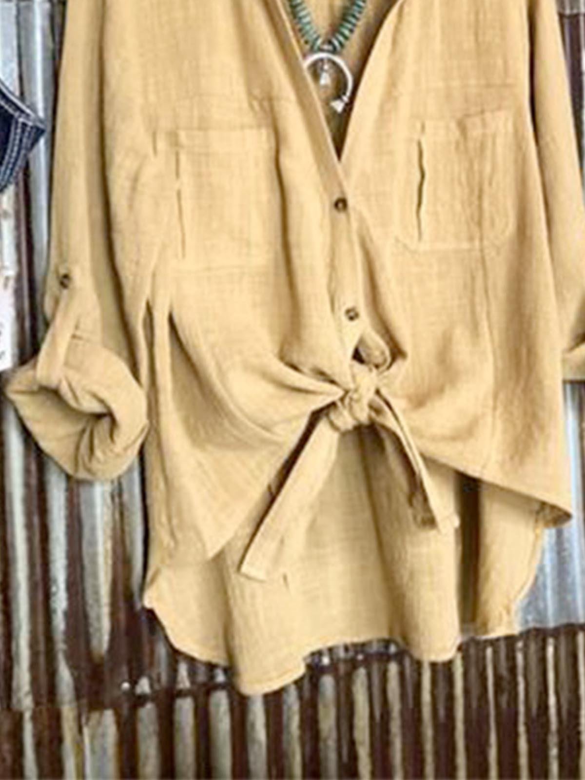 Casual loose long sleeve shirt