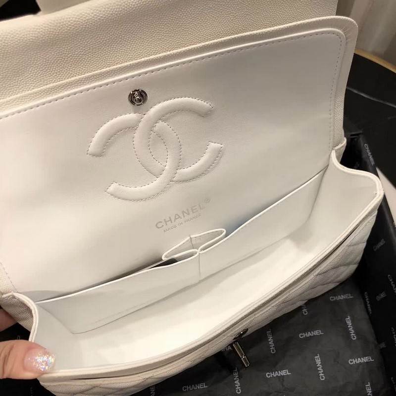 high quality handbag 119012 caviar genuine leather flap bag 1112