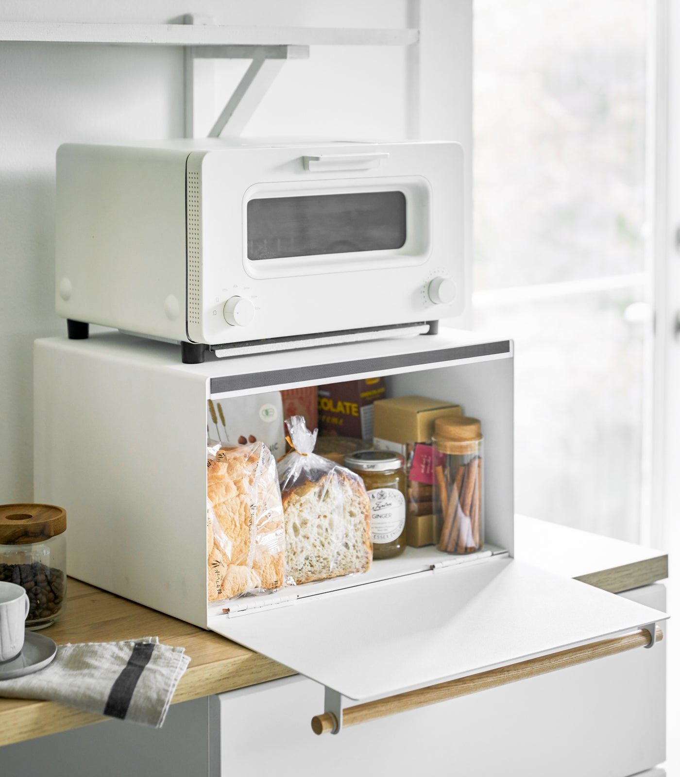 Bread Box �C Steel + Wood