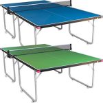 Foldable Table Tennis Table with Wheels  with Detachable Net & Ships Assembled