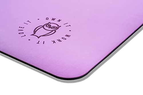 Modern Body Extra Thick Yoga and Fitness Mat �?Natural Eco Friendly Rubber- Tiger Purple