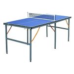 6 ft Table Tennis Table Ping-Pong Tables Set w/ Removable Net for Outdoor/Indoor