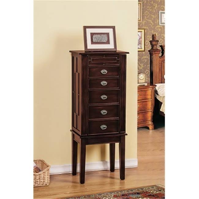 Cte Trading SW0931-SG 5 Drawer Jewelry Armoire - Sea Green