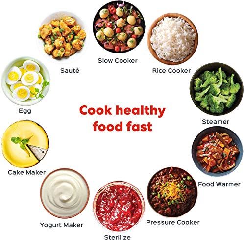 8 Qt 10-in-1 Multi- Use Programmable Pressure Cooker