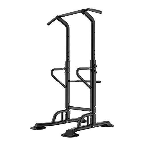Soges Power Tower Adjustable Height Pull Up & Dip Station Multi-Function Station