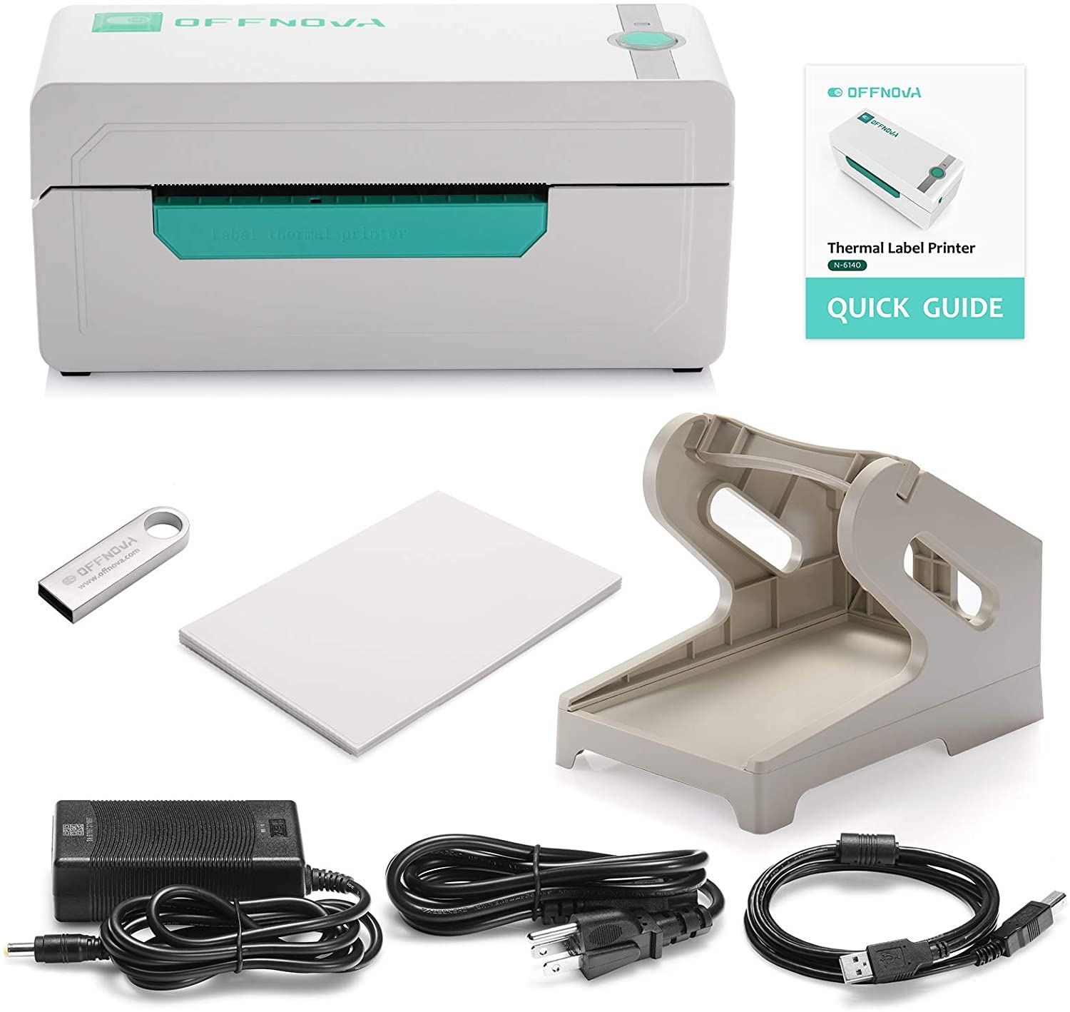 OFFNOVA Bluetooth Thermal Label Printer, High-Speed Shipping Label Printer