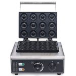 Electric Donut Maker Machine, 12Pcs Stainless Steel Commercial Doughnut Maker