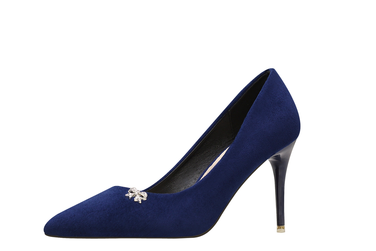 9CM Fashion Pointed Bow Rhinestone Sexy Stiletto Wedding Party Sandals