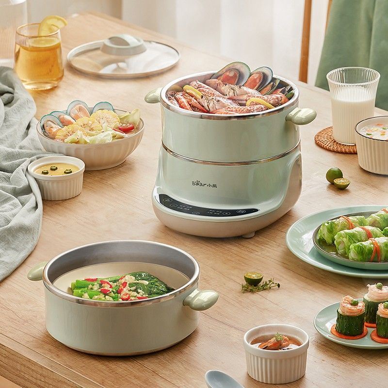 Little Bear MIUI 4L Electric Food Steamers Stainless 2 Layers Buffet Food Warmer