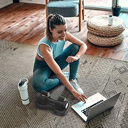 ATIVAFIT Adjustable Dumbbell, 44lbs, (Black)