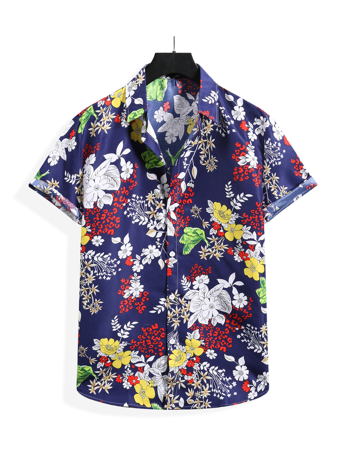 Mens Printed Holiday Short Sleeve Shirts