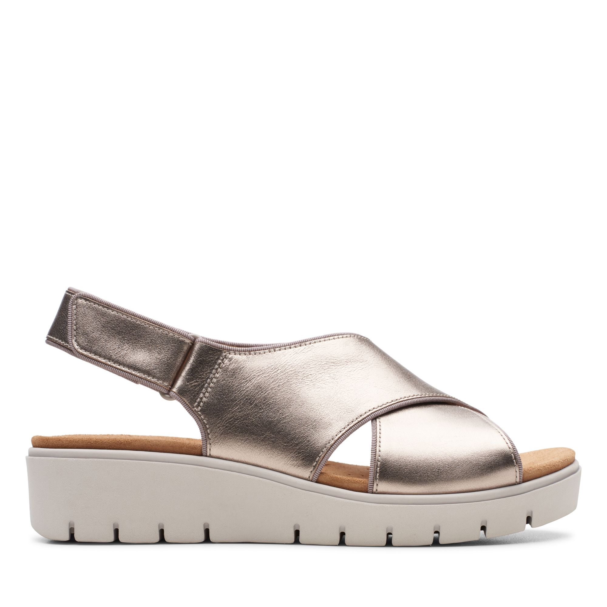 Women Sandals Un Karely Sun Gold Metallic
