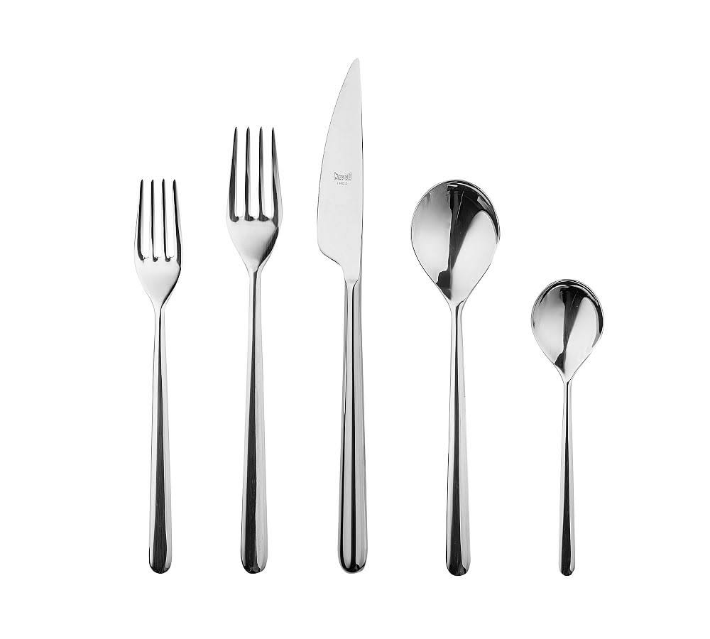 Pottery Barn Linea Flatware, Set of 5 - Stainless Steel