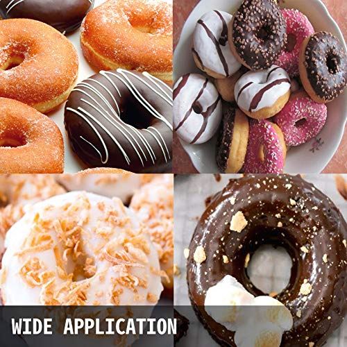 Donut Machine 6 Holes Double-Sided Heating 50-300��C, Electric Doughnut Maker
