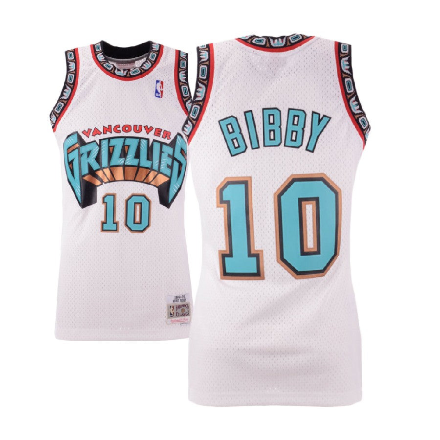 Mike Bibby Grizzlies #10 Hardwood Classic White Swingman Jersey