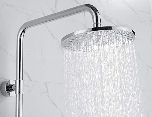 shower head and handheld shower head with height adjustable holder , solid brass rail