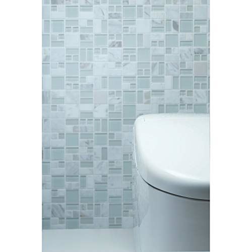 Toilet with Intergeated Bidet Seat and EWATER White-MS988CUMFG