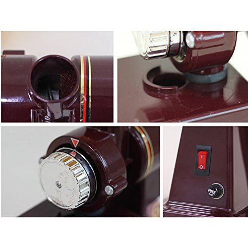 Home Automatic Electric Coffee Grinder Grinding Mill 220V (Wine)
