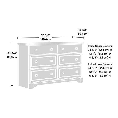 Sauder Palladia Dresser / L: 57.64′′ x W: 15.51′′ x H: 33.78′′