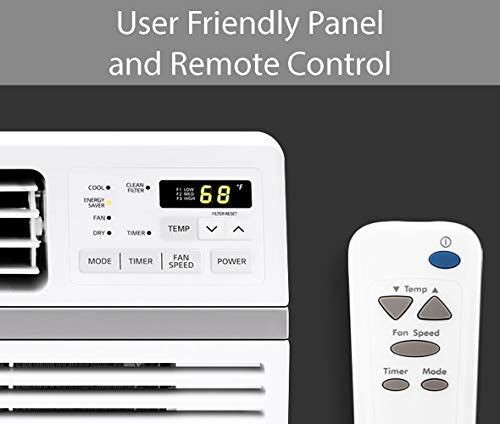 LG 12,000 BTU 115V Window-Mounted Air Conditioner with Remote Control