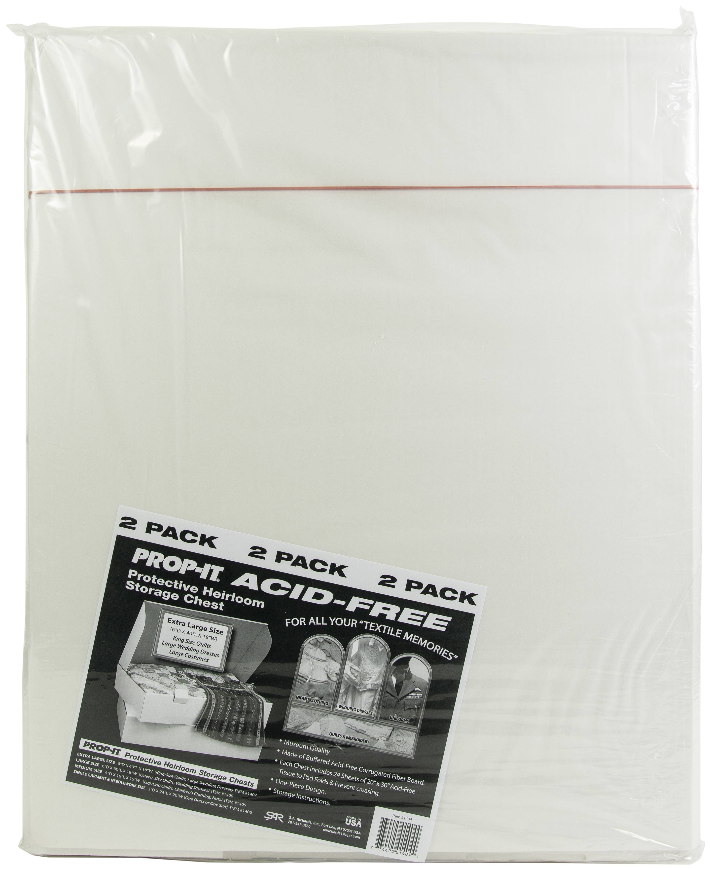 PROP-IT Acid Free Storage Chest 2/Pkg-Extra Large
