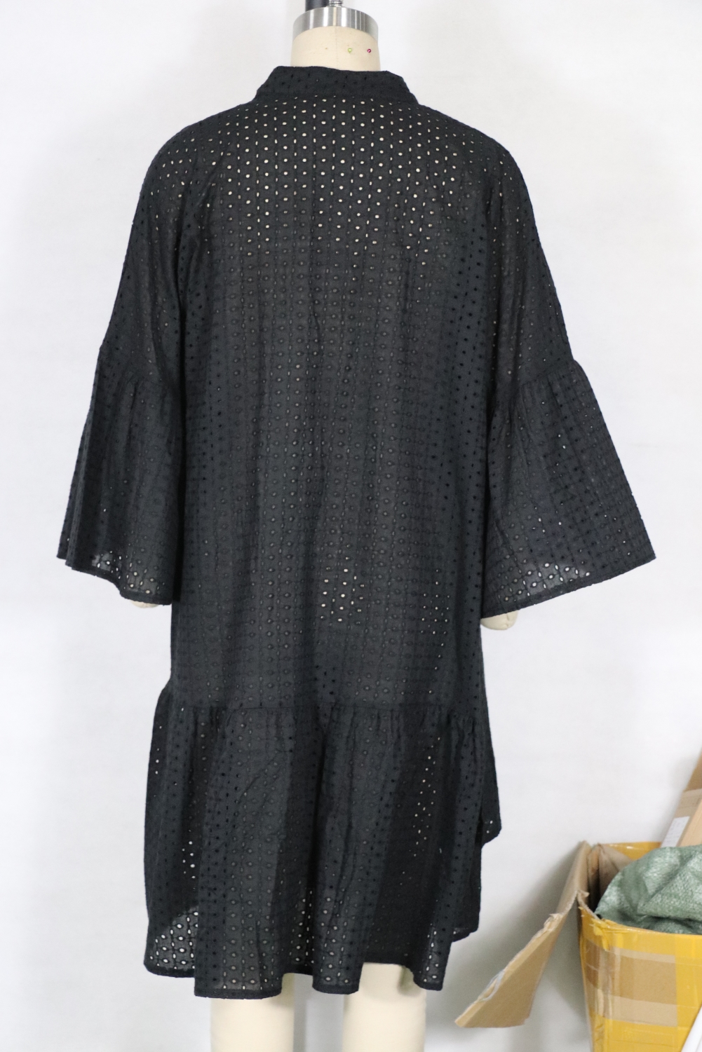 Summer Hollow Out Irregular Beach Dress