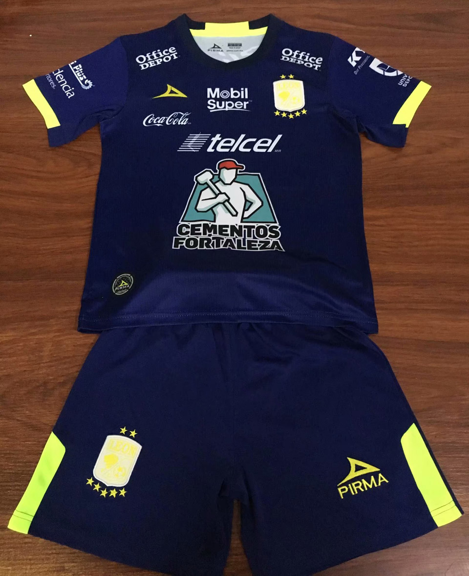 2019 Leon Blue Away Kids Soccer Jersey