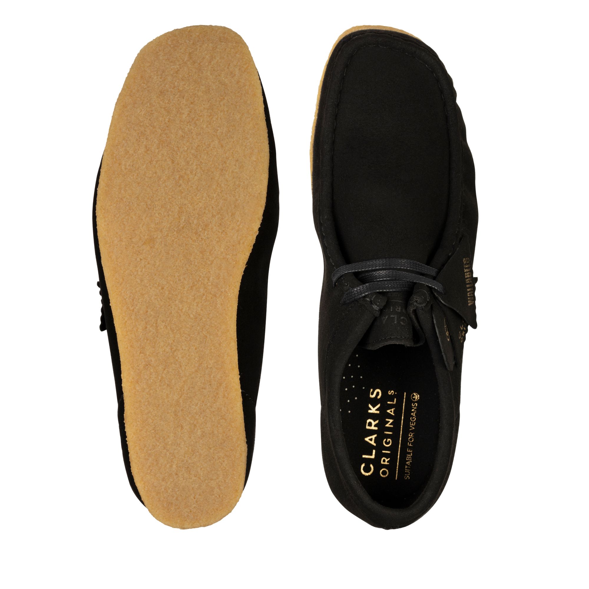 Men  Wallabee Black Vegan