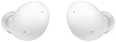 Samsung Galaxy Buds2, White and Wireless Charger Pad EP-P1300B, Black