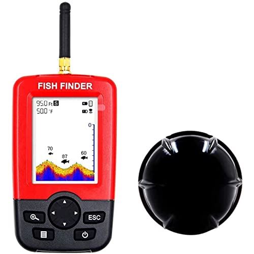 Depth Finder Fish Finder, Fishing Wired Sonar Sensor Transducer, with LCD Display