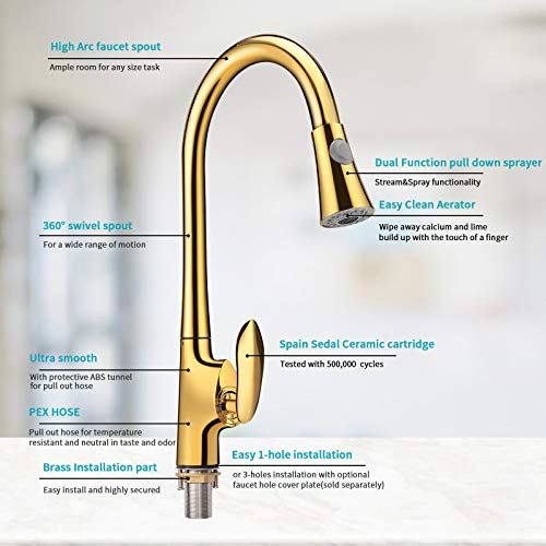 Kitchen Faucet Single Hole Single Handle Faucet
