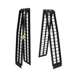 2 Pcs 10 ft Aluminum Folding Loading Ramps for Motorcycle, AT, Truck ect./1200lb