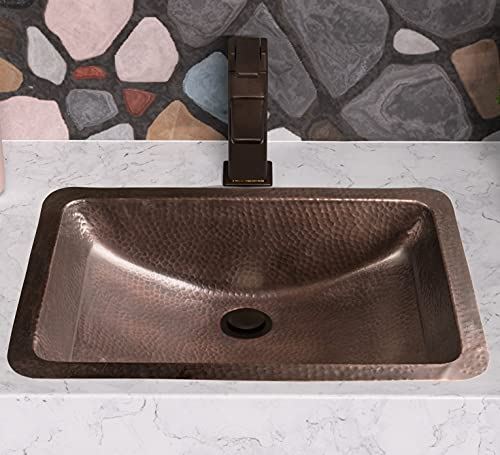Hand Hammered Venetian Dual Mount Sink (21 inches), (Rectangle)