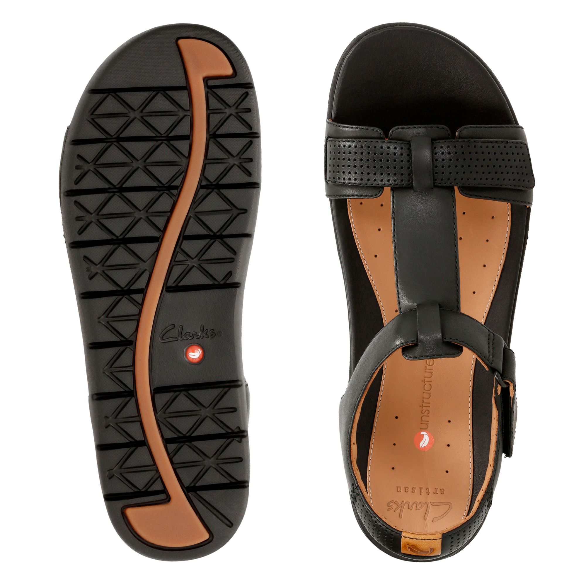 Women Sandals Un Haywood Black Leather
