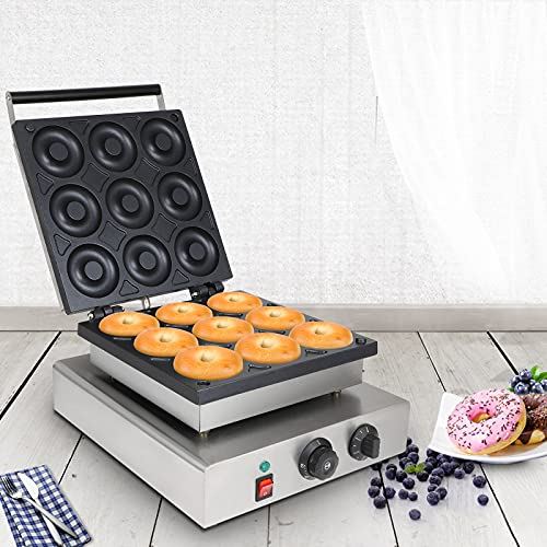generic Commercial Doughnut Baker Maker Machine 9 Holes 2.2KW 110V