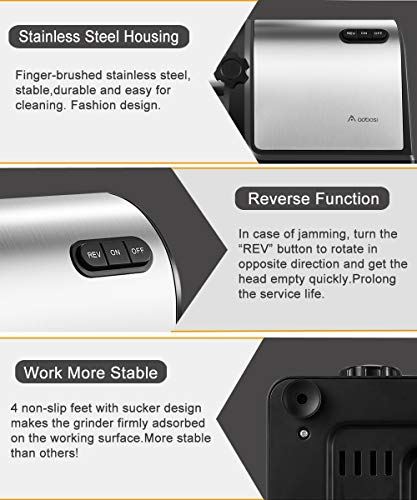 [2000W Max ]Heavy Duty Stainless Steel Meat Mincer with 3 Grinding Plates