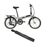 Dahon Mariner D8 Foldable Bike (Brushed) with Carry Strap Bundle