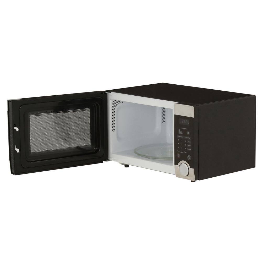Magic Chef 1.1 Cu. ft. Countertop Microwave in Stainless Steel