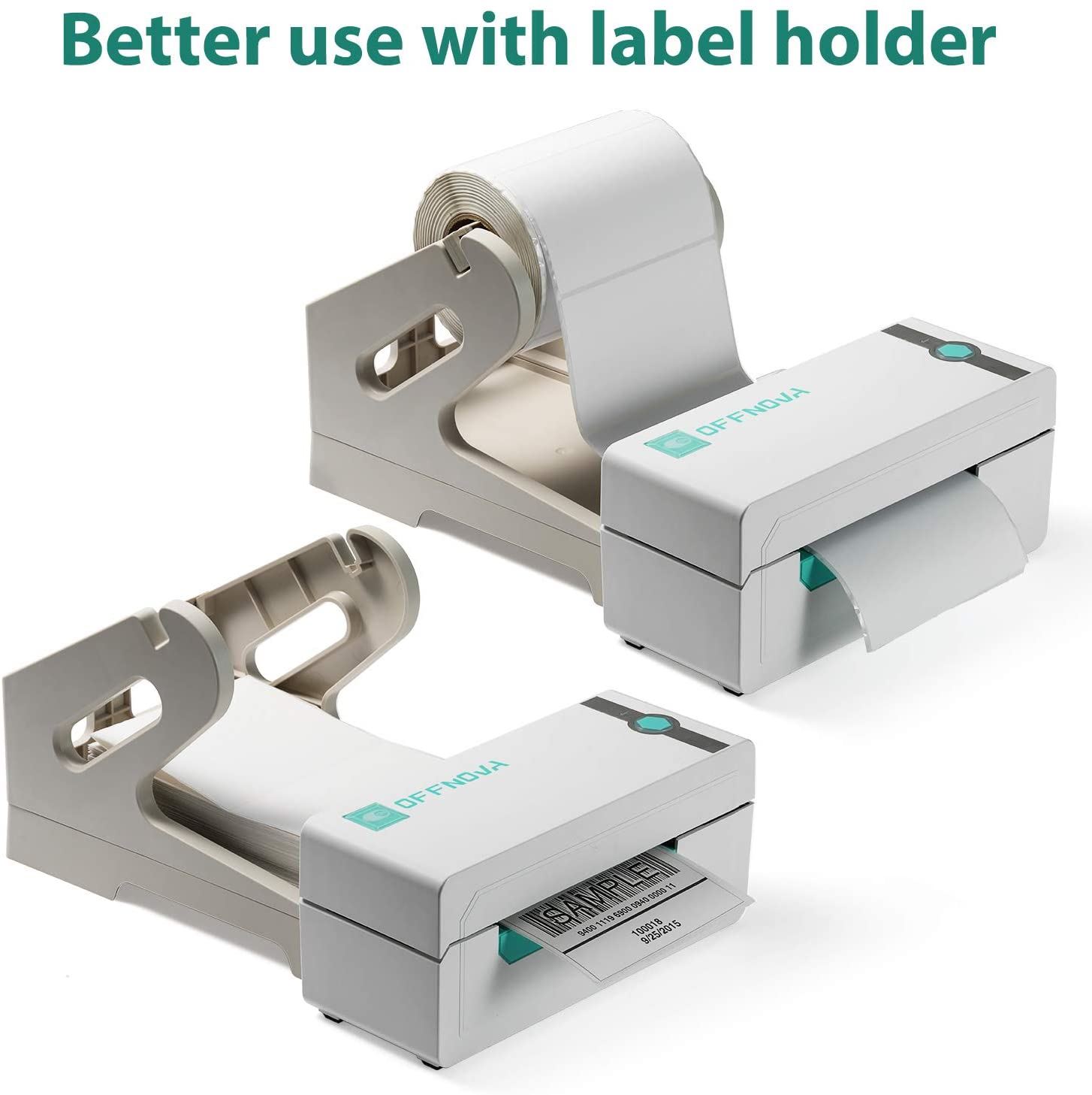 OFFNOVA Bluetooth Thermal Label Printer, High-Speed Shipping Label Printer