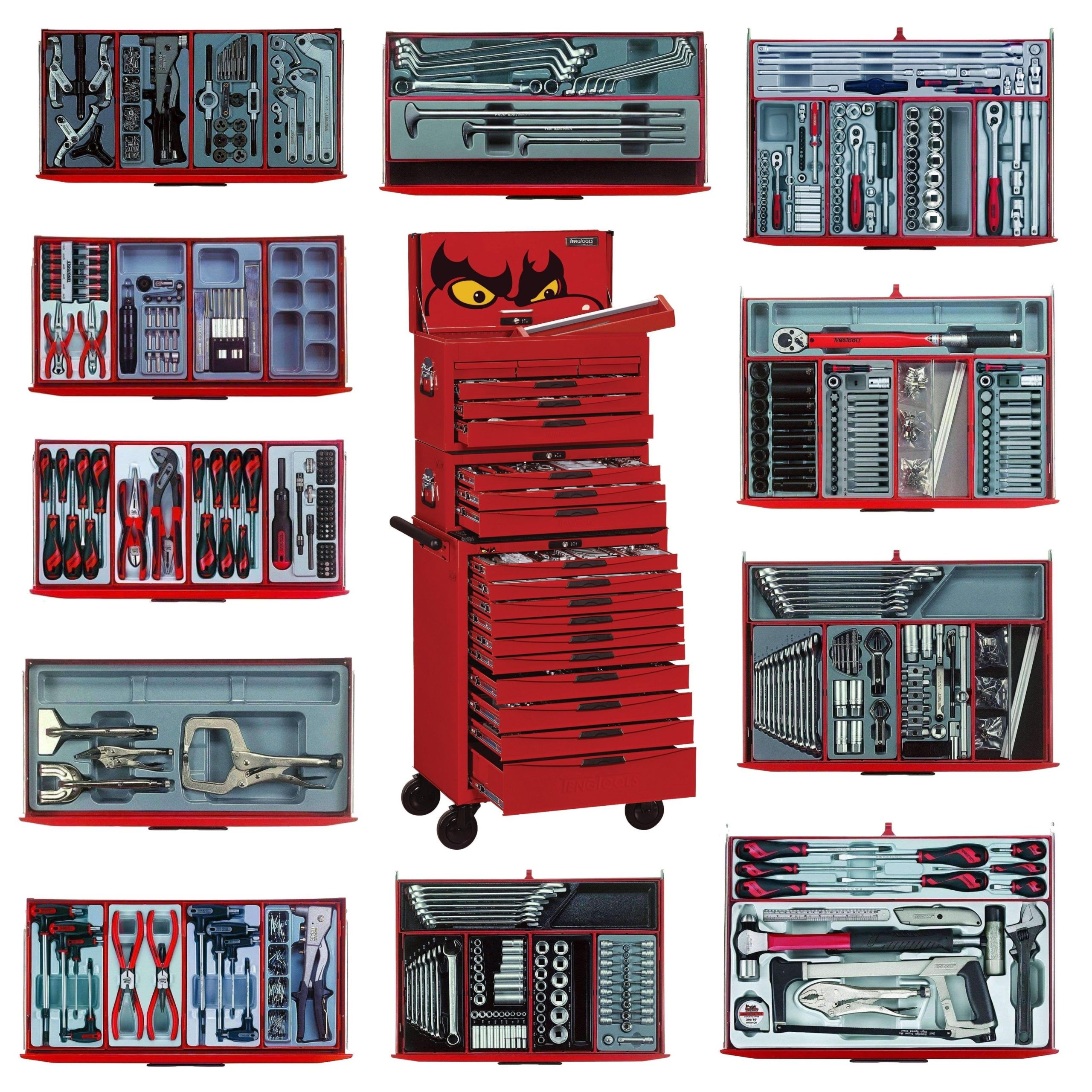 Teng Tools – 715 Piece Mega Master Tool Kit – TEN-O-TCMM715N