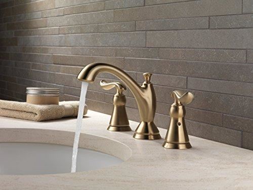 Bathroom Faucet 3 Hole, Gold Bathroom Faucet, Diamond Seal Technology, Metal Drain