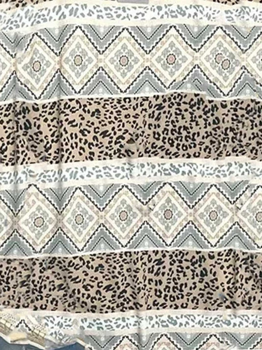 Cotton-Blend Shift Short Sleeve Shirts & Tops