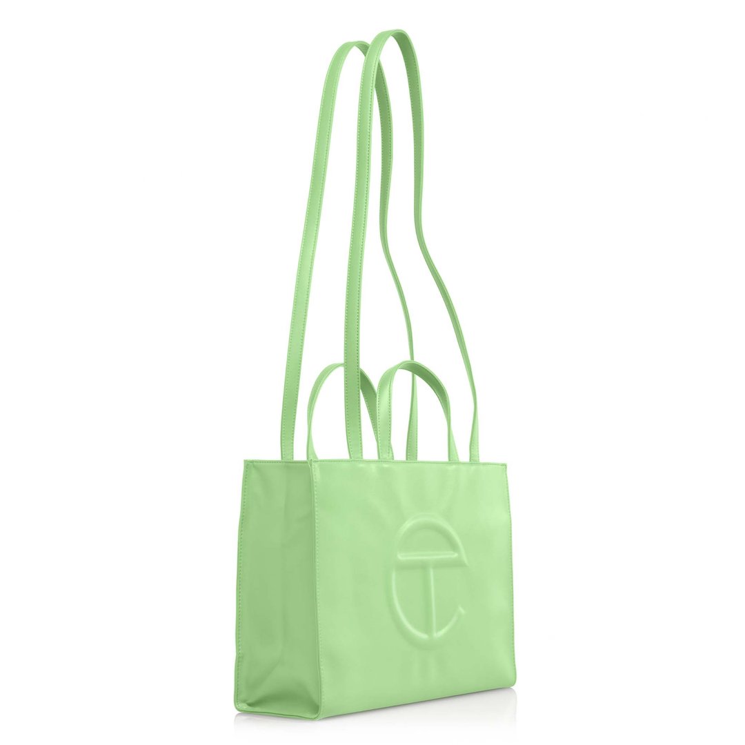 Medium Double Mint Shopping Bag